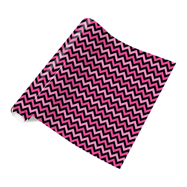 Tintnut Black Pink Heat Transfer Vinyl Breast Cancer Patterned HTV Iron on Vinyl Pink Ribbon HTV Vinyl Heat Transfer