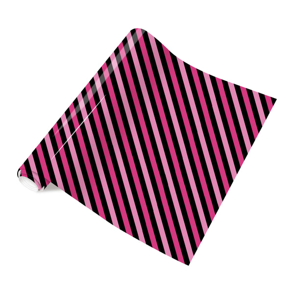 Tintnut Black Pink Heat Transfer Vinyl Breast Cancer Patterned HTV Vinyl Iron on Vinyl Pink Ribbon HTV Vinyl Heat Transfer