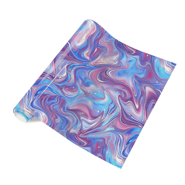 Tintnut Deep-sea Mermaid Heat Transfer Vinyl Dreamy Light Purple Water Ripple Gradient Patterned HTV Iron on Vinyl for T-Shirts, Clothing & Bags