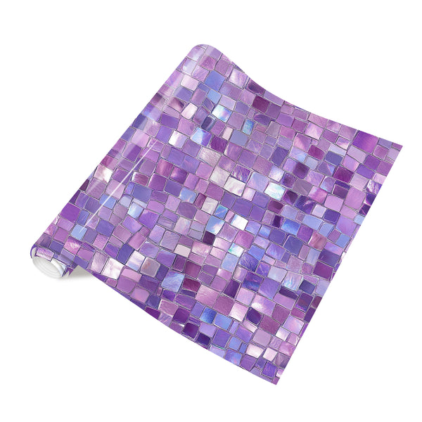 Tintnut Deep-sea Mermaid Heat Transfer Vinyl Dreamy Square-shaped Purple Gradient Patterned HTV Iron on Vinyl for T-Shirts, Clothing & Bags