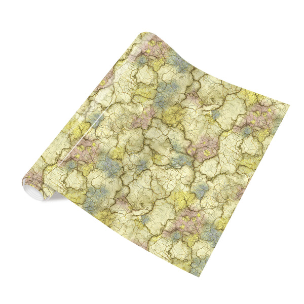 Tintnut Vintage Map Khaki Retro Map Pattern Heat Transfer Vinyl Patterned HTV for Fabric Iron on Vinyl for T-Shirts