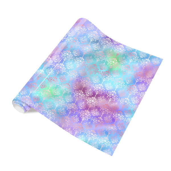 Tintnut Deep-sea Mermaid Heat Transfer Vinyl Dreamy Purple and Light Green Gradient Patterned HTV Iron on Vinyl for T-Shirts, Clothing & Bags