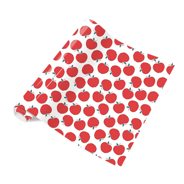 Tintnut Teachers' Day Red Apples Heat Transfer Vinyl Patterned HTV for Fabric Iron on Vinyl for T-Shirts Clothing