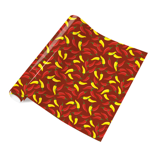 Tintnut Classic Mexican Heat Transfer Vinyl Red Chili Peppers Patterned HTV for Fabric HTV Vinyl Iron on Vinyl for T-Shirts DIY