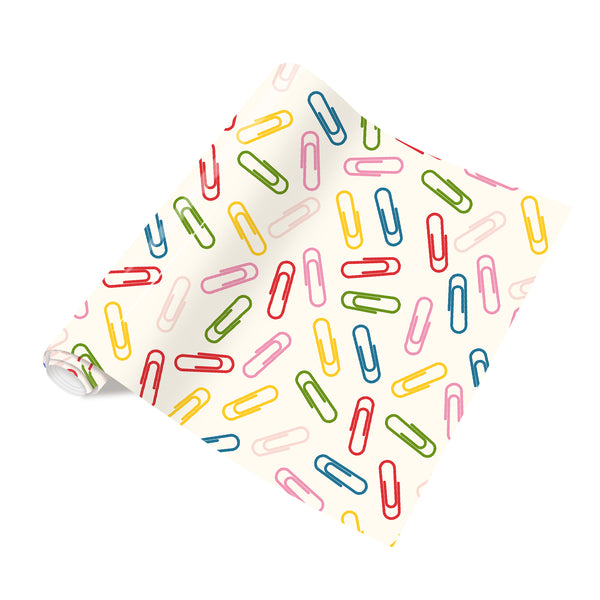 Tintnut Teachers' Day Colored Paper Clips Heat Transfer Vinyl Patterned HTV for Fabric Iron on Vinyl for T-Shirts Clothing