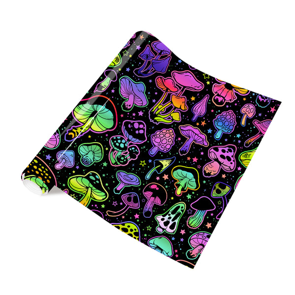 Tintnut Halloween Grow in Dark Yellow and Purple Zodiac Symbols Heat Transfer Vinyl Patterned HTV for Luminous Iron on Vinyl for T-Shirts Clothing Bags