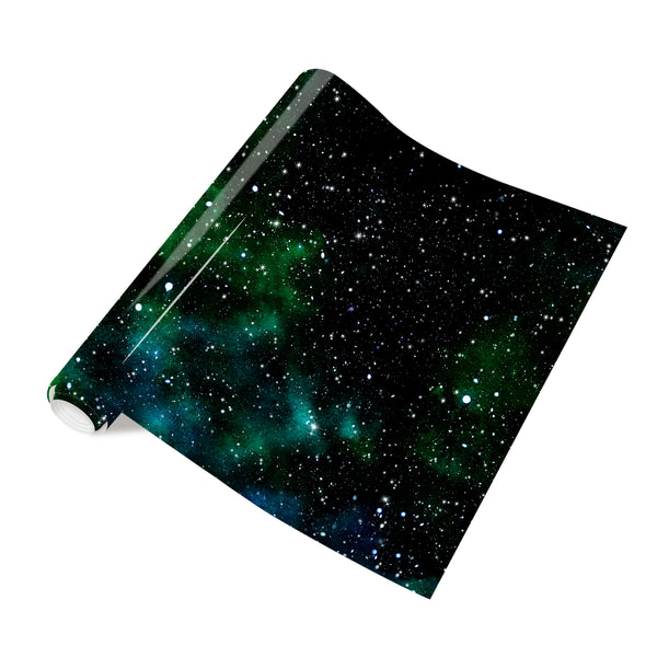 Tintnut Galaxy Vinyl Heat Transfer Stardust Starry Sky Background Iron on Vinyl Watercolor Clouds Patterned HTV for DIY T-Shirts Hats Pillow Crafts