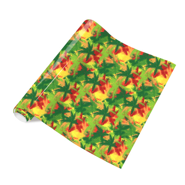 Tintnut Tropical Leaves Vinyl Heat Transfer Pineapple Hawaiian Floral Pattern HTV Iron on Vinyl Coconut Tree Palm Printed HTV DIY T-Shirt Hat