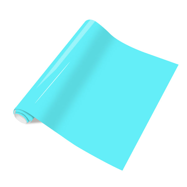 Tintnut Neon Blue HTV Vinyl Pastel Neon Heat Transfer Vinyl Iron On Vinyl for T-Shirts DIY
