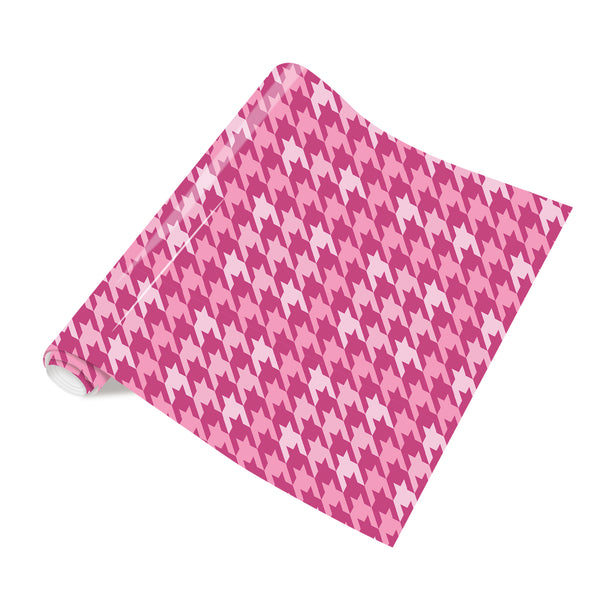 Tintnut Pink Plaid HTV Vinyl Houndstooth Patterned HTV Heat Transfer Vinyl Pink Stripes and Dots Iron On Vinyl for T-Shirts Hat DIY