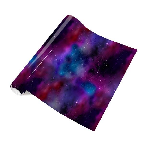 Tintnut Galaxy Heat Transfer Vinyl Stardust Starry Sky Background HTV Iron on Vinyl Watercolor Clouds Patterned for DIY T-Shirts Hats Coats Handbags Pillow Crafts