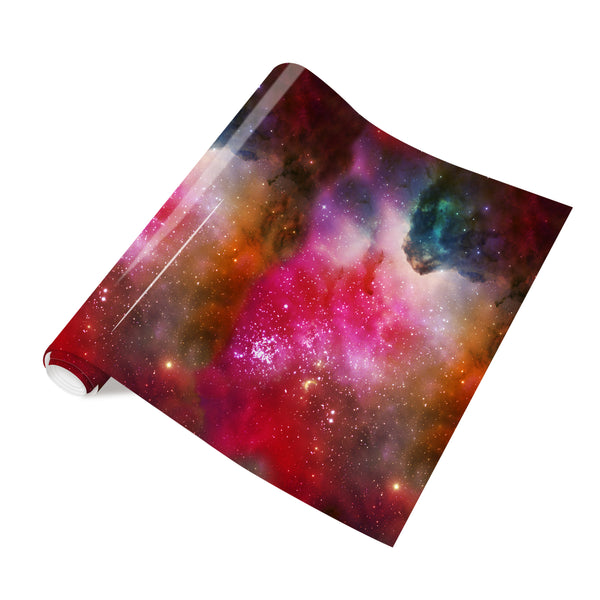 Tintnut Galaxy Vinyl Heat Transfer Stardust Starry Sky Background HTV Iron on Vinyl Watercolor Clouds Patterned for DIY T-Shirts Hats Coats Handbags Pillow Crafts