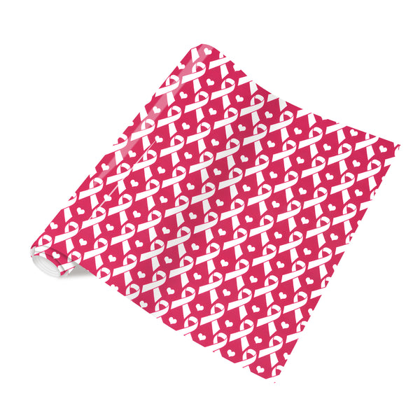 Tintnut Pink Ribbon HTV Vinyl Heat Transfer Breast Cancer Awareness Iron on Vinyl for T-Shirts and Handbags Ribbon Patterned HTV Vinyl