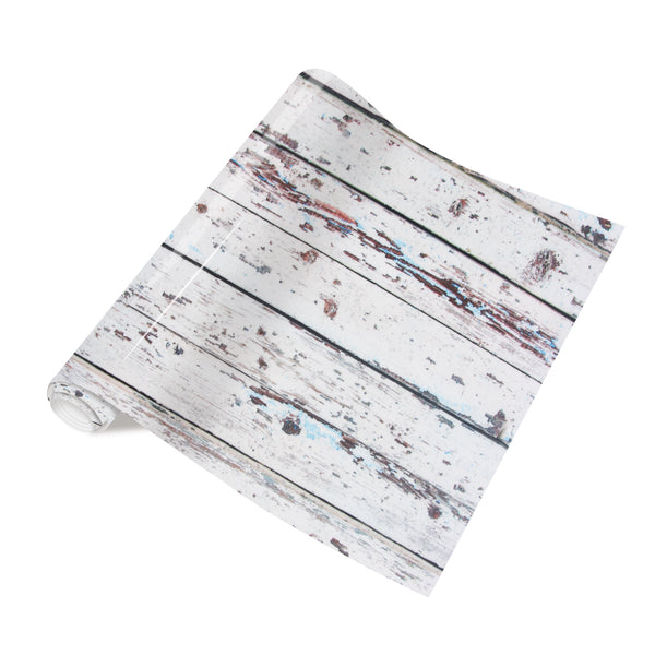 Tintnut Wood Pattern Heat Transfer Vinyl Brown Wood HTV Vinyl White Wooden Planks Iron on Vinyl Vintage HTV for t-Shirts DIY