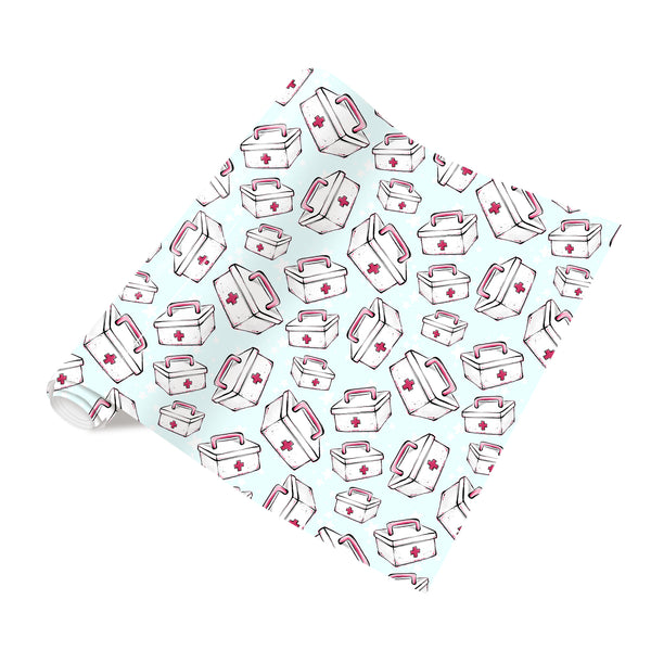 Tintnut Medical Stethoscope Patterned HTV Vinyl Hospital Nurse HTV Vinyl Heat Transfer for Fabrics HTV Iron on Vinyl