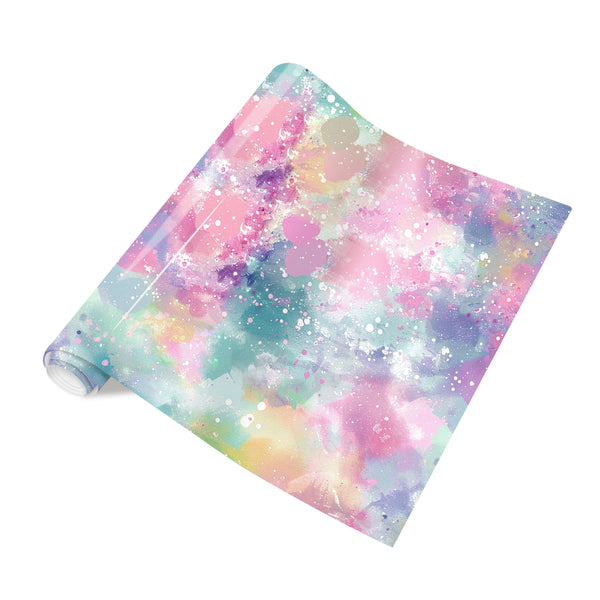 Tintnut Pink Purple Watercolor Block Gradient Heat Transfer Vinyl Patterned HTV for Fabric Iron on Vinyl for T-Shirts