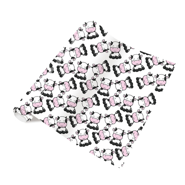 Tintnut Cow HTV Vinyl Heat Transfer Patterned Iron on Vinyl for T-Shirts Clothing Bags HTV Vinyl