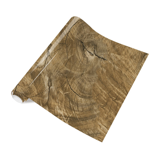 Tintnut Wood Pattern Heat Transfer Vinyl Brown Wood HTV White Wooden Planks Iron on Vinyl Vintage HTV for t-Shirts DIY