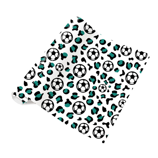 Tintnut Soccer Ball HTV Vinyl Heat Transfer Colored Patterned Iron on Vinyl for T-Shirts Clothing Bags HTV Vinyl