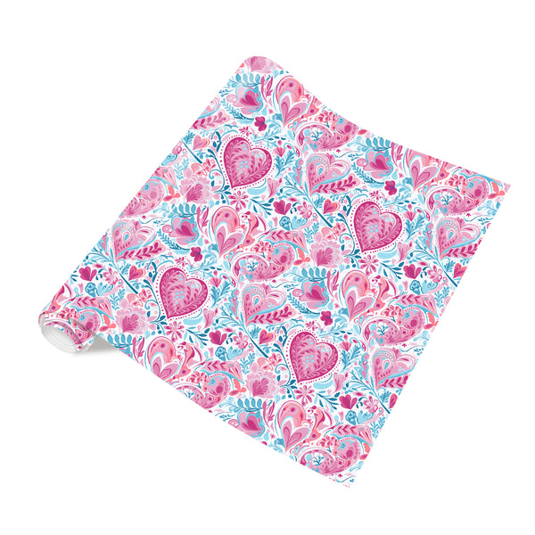 Tintnut Paisley Flower Vinyl Heat Transfer Watercolor Floral Iron on Vinyl for T-Shirts Clothing Bags HTV Vinyl