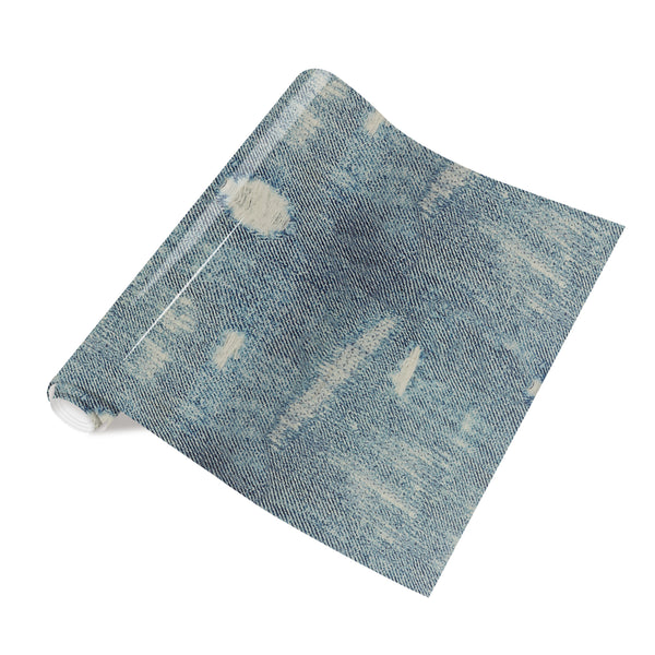 Tintnut Denim HTV Blue Jeans Printed Vinyl Heat Transfer Patterned HTV Distressed HTV Iron on Vinyl for T-Shirts DIY