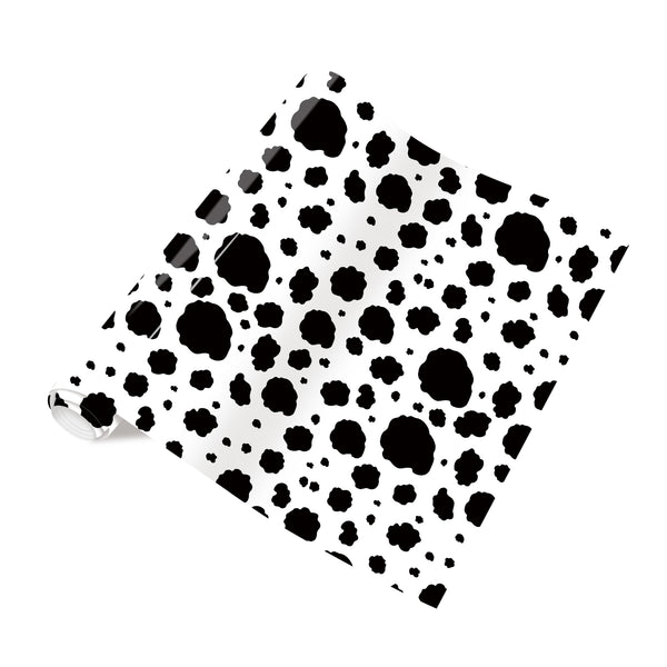 Tintnut Cow Vinyl Heat Transfer Cow Patterned Iron on Vinyl for T-Shirts Clothing Bags HTV Vinyl