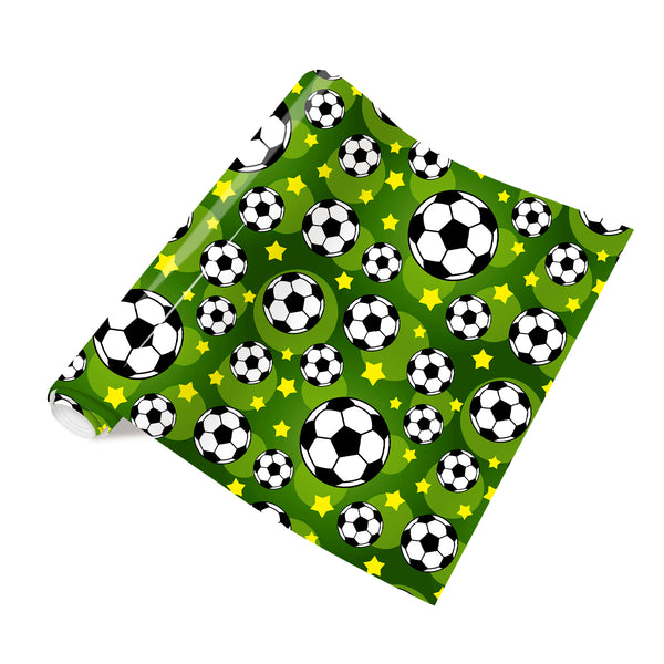 Tintnut Soccer Ball Vinyl Heat Transfer Colored Patterned HTV Iron on Vinyl for T-Shirts Clothing Bags HTV Vinyl