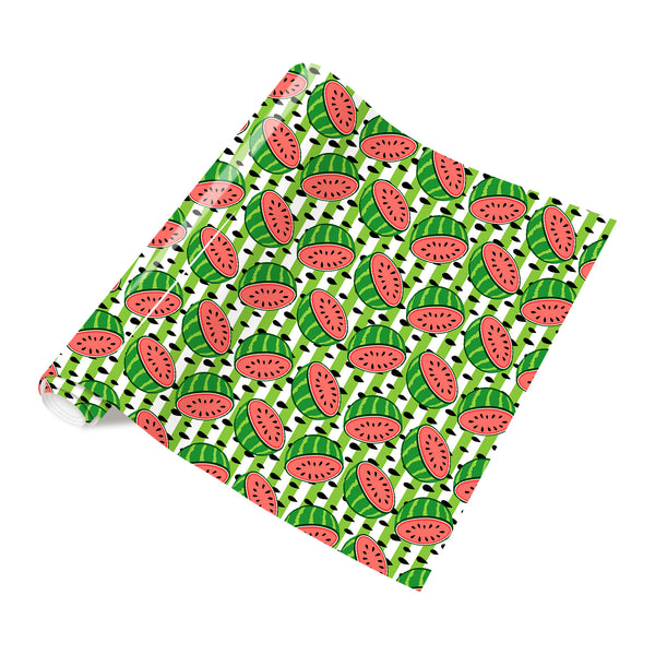 Tintnut Red and Green HTV Vinyl Watermelon Patterned HTV Vinyl Heat Transfer Iron on Vinyl Fruit HTV Vinyl for T-Shirts Summer Iron on Vinyl