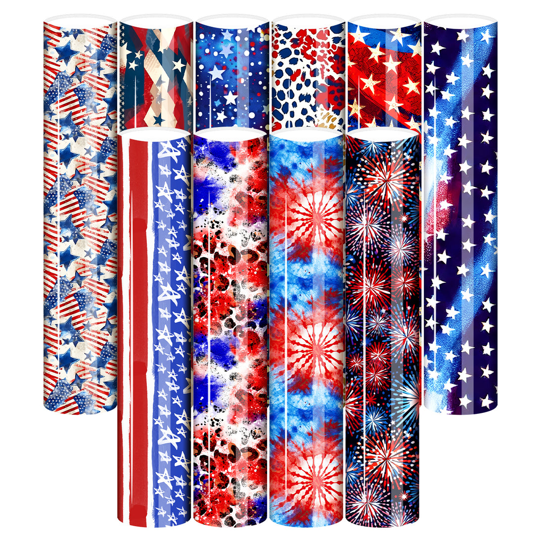 Htv Flags Tintnut 4th of July American Flag HTV Vinyl US Flag Patterned Patrioti ...
