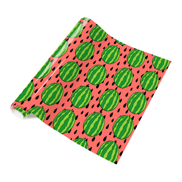 Tintnut Red and Green HTV Heat Transfer Vinyl Watermelon Patterned HTV Vinyl Iron on Vinyl Fruit HTV Vinyl for T-Shirts Summer Iron on Vinyl