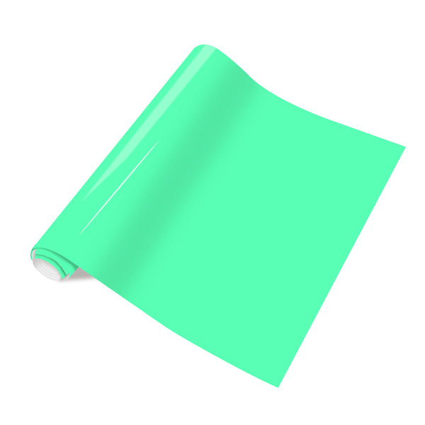 Tintnut Neon Teal HTV Vinyl Pastel Neon Heat Transfer Vinyl Iron On Vinyl for T-Shirts DIY