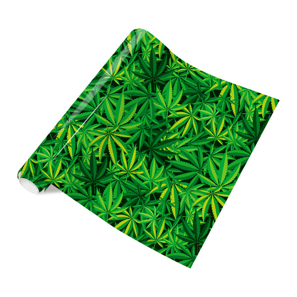 Tintnut Rasta Cannabis Patterned HTV Vinyl Marijuana Leaves Pattern HTV Vinyl Heat Transfer Iron-On Vinyl Tree Leaf HTV for T-Shirts