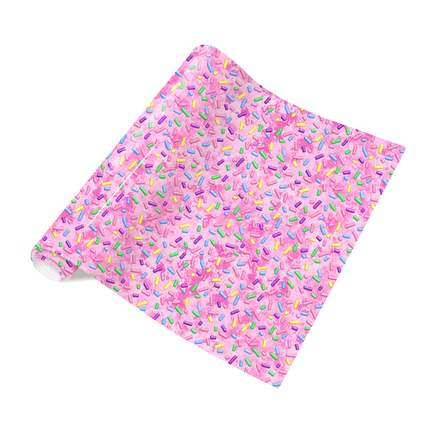 Tintnut Donut Sprinkle Heat Transfer Vinyl Sweet Bakes HTV Iron on Vinyl Patterned Printed Frosting Birthday Party Decor HTV DIY Hats