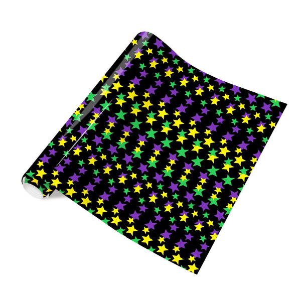 Tintnut Mardi Gras Vinyl Heat Transfer Purple HTV Mardi Gras Patterned HTV Vinyl Heat Transfer Vinyl for T-Shirts