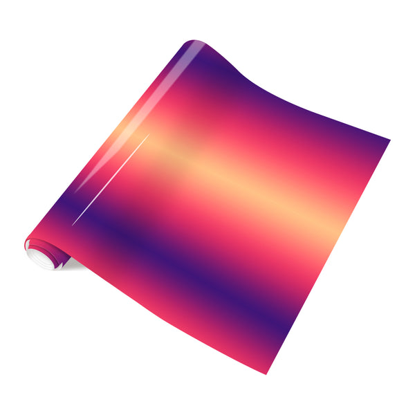 Tintnut Orange Purple Gradient Heat Transfer Vinyl Bright Heat Transfer Vinyl for T-Shirts DIY Patterned HTV Vinyl