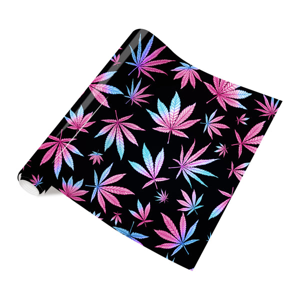 Tintnut Rasta Cannabis Patterned Heat Transfer Vinyl Marijuana Leaves Pattern HTV Vinyl Heat Transfer Iron-On Vinyl Tree Leaf HTV for T-Shirt