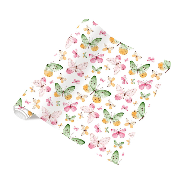 Tintnut Butterfly HTV Vinyl Heat Transfer Colored Patterned HTV Vinyl Iron on Vinyl for T-Shirts Clothing Bags HTV Vinyl