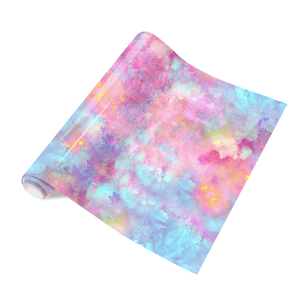 Tintnut Grungy Watercolor Heat Transfer Vinyl Neon Pastel Rainbow Patterned HTV Iron on Vinyl for T-Shirts, Clothing & Bags