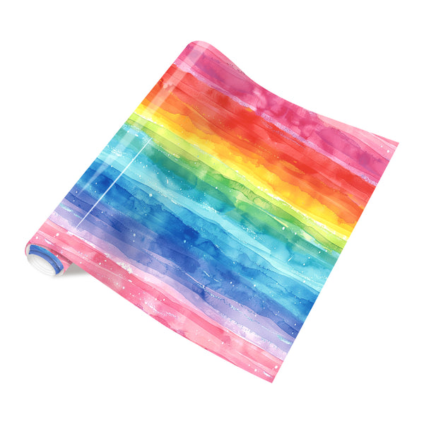 Tintnut Colorful Vibrant Rainbow Heat Transfer Vinyl Patterned HTV for Fabric Iron on Vinyl for T-Shirts Clothing