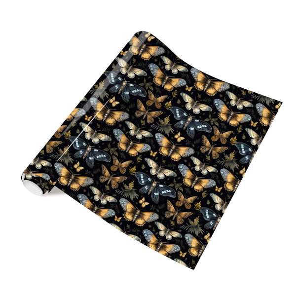Tintnut Butterfly Vinyl Heat Transfer Colored Patterned Iron on Vinyl for T-Shirts Clothing Bags HTV Vinyl