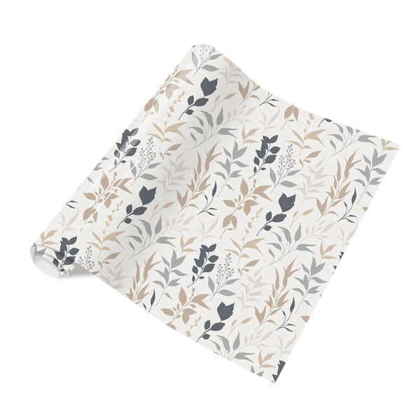 Tintnut Gray Boho HTV Heat Transfer Vinyl Leaves Patterned Vinyl Heat Transfer Boho Leaves HTV Iron on Vinyl for T-Shirts