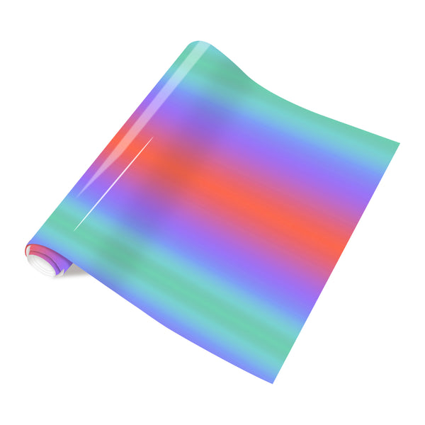 Tintnut Purple Blue Gradient Heat Transfer Vinyl Bright Heat Transfer Vinyl for T-Shirts DIY Patterned HTV Vinyl