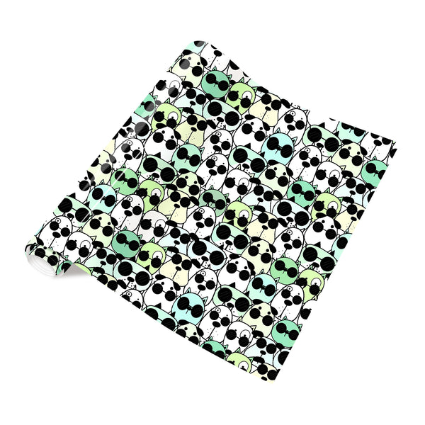 Tintnut Cartoon Dog HTV Vinyl Heat Transfer Patterned Iron on Vinyl for T-Shirts Clothing Bags HTV Vinyl