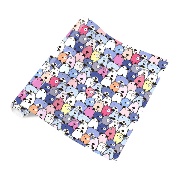 Tintnut Cartoon Dog Heat Transfer Vinyl Cartoon Dog Patterned Iron on Vinyl for T-Shirts Clothing Bags HTV Vinyl