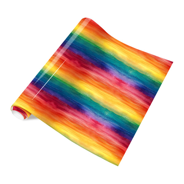 Tintnut Pink Purple Rainbow Gradient Heat Transfer Vinyl Patterned HTV for Fabric Iron on Vinyl for T-Shirts