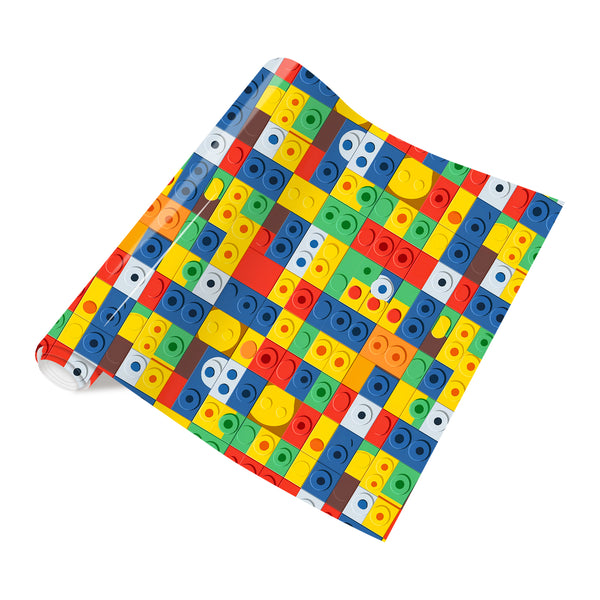 Tintnut Building Block HTV Vinyl Toys Patterned HTV Yellow and Red Heat Transfer Vinyl Iron on Vinyl Green Blue HTV Vinyl for T-Shirts