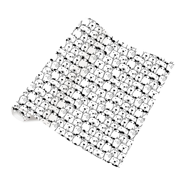 Tintnut Cartoon Dog Vinyl Heat Transfer Cartoon Dog Patterned Iron on Vinyl for T-Shirts Clothing Bags HTV Vinyl