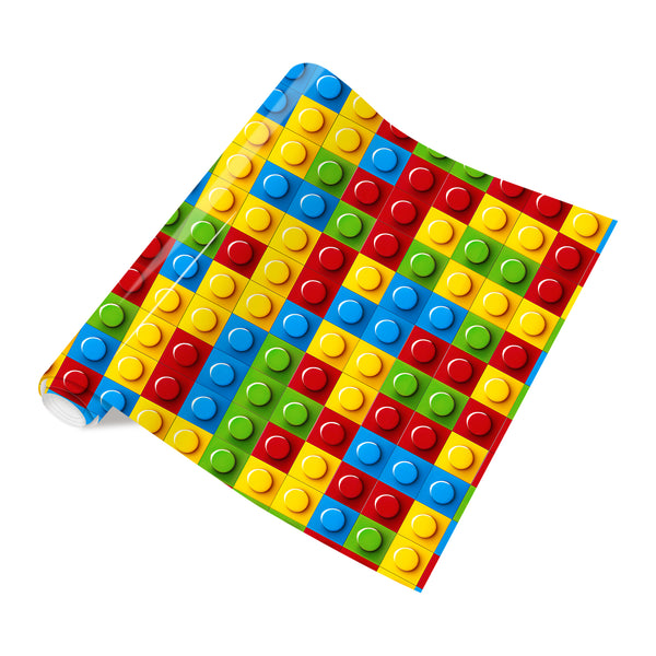 Tintnut Building Block HTV Toys Patterned HTV Yellow and Red Heat Transfer Vinyl Iron on Vinyl Green Blue HTV Vinyl for T-Shirts