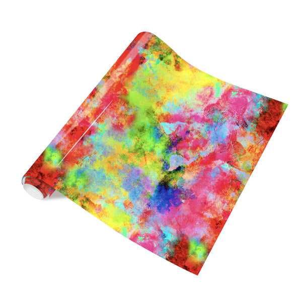Tintnut Grungy Watercolor Heat Transfer Vinyl Neon Color Burst Patterned HTV Iron on Vinyl for T-Shirts, Clothing & Bags DIY