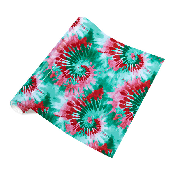 Tintnut Green Red Tie dye HTV Heat Transfer Vinyl Iron on Vinyl Seamless Swirl Patterned HTV for Tshirts DIY